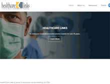 Tablet Screenshot of healthcarelinks.org